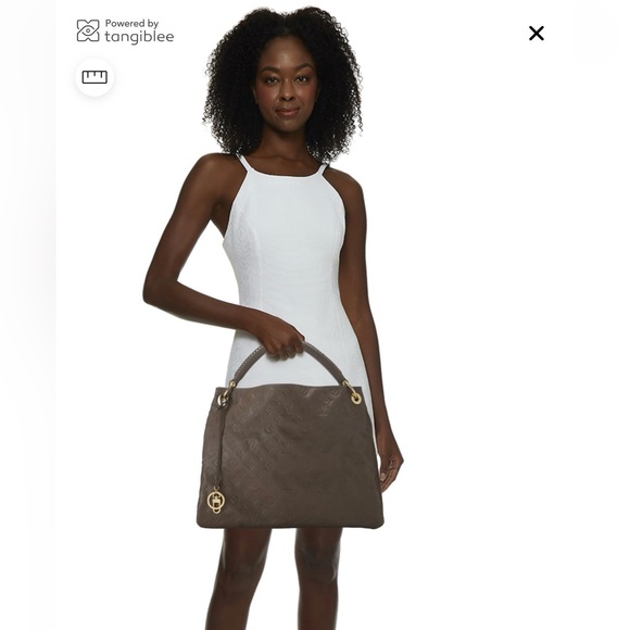 Louis Vuitton Brown Shoulder Bag with Gold Accents - Picture 13 of 14